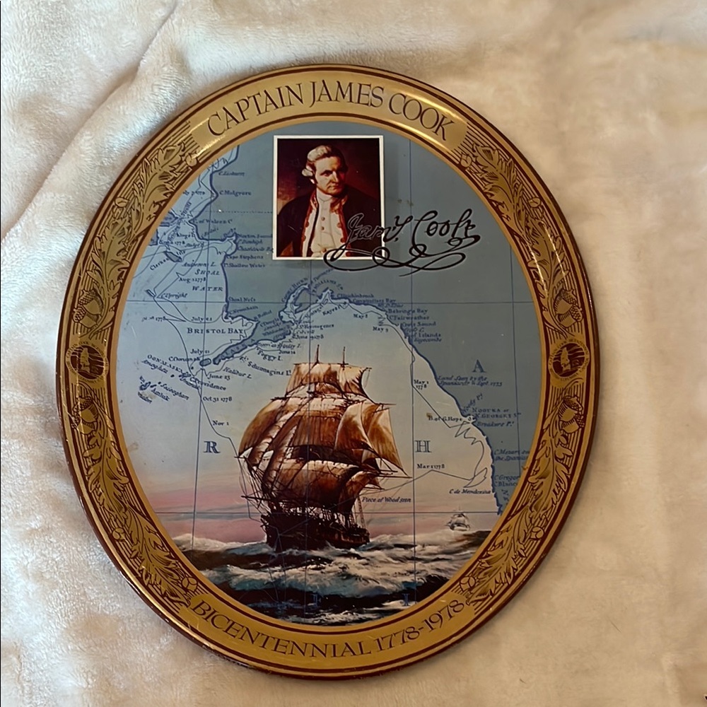 Captain James Cook bicentennial 1778-1978 Coca-Cola tray